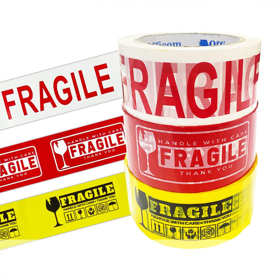 Fragile Tape 200 / 100 / 50 meters Packaging Tape Fragile Packing Tape Strong Adhesive