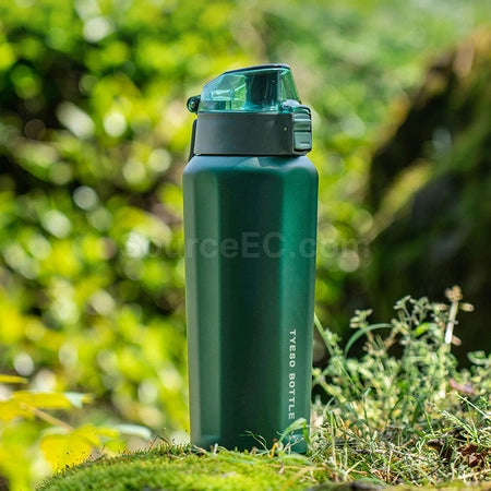 Tyeso Vacuumn Insulated Tumbler Sports Stainless Steel Flip Cover Water Bottle Water Jug 600ML