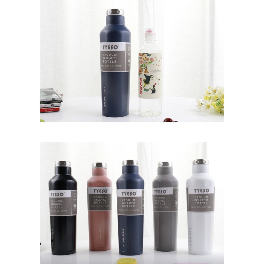 Double Wall Hot&Cold Tyeso 500ML/750ML  TS8701 Insulated Vacuum Flask Tumbler Portable Bottle