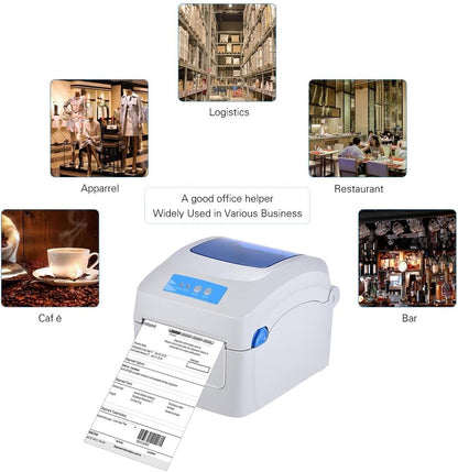 GP1324D GPrinter Waybill Printer Thermal A6 Barcode Label FREE 600pcs FOLD Waybill Sticker