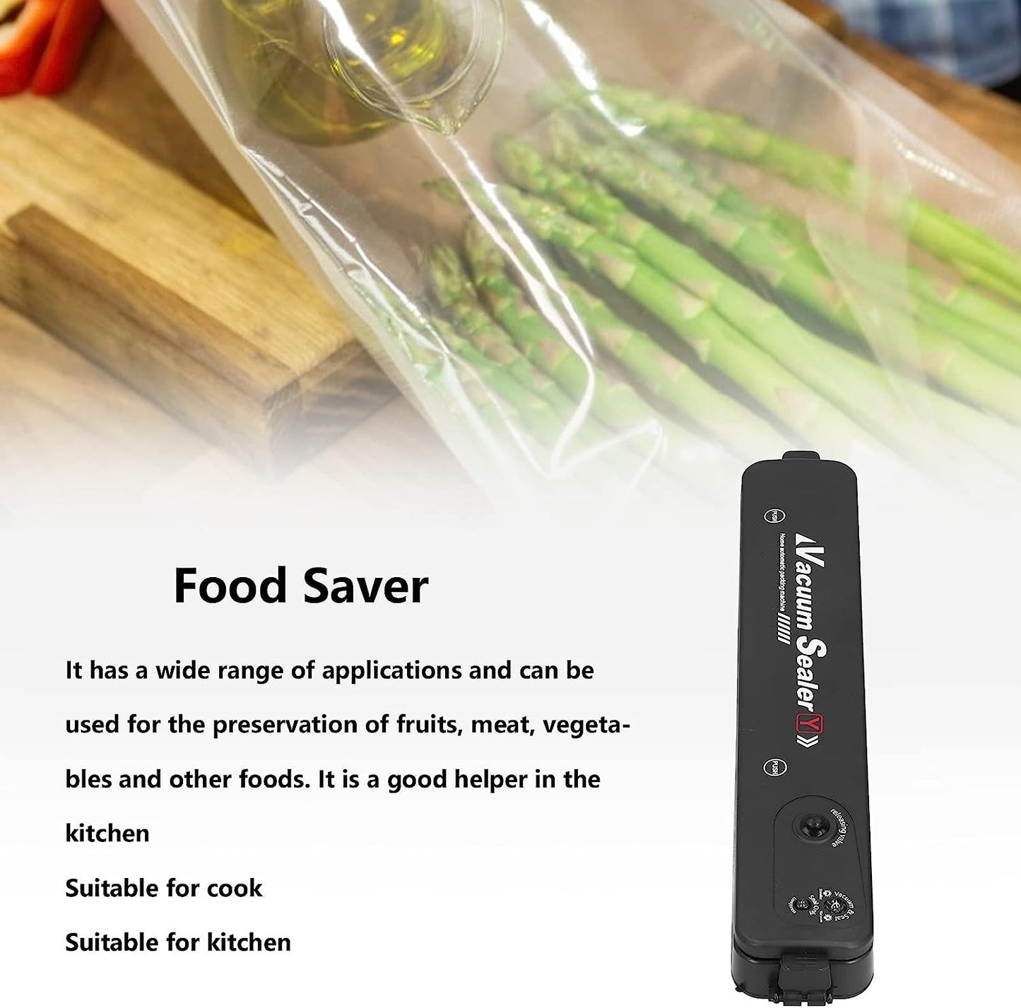 Food Vacuum Sealer Machine Household Automatic Vacuum Sealing ZKFK-001 FREE 10pcs VACUUM BAGS