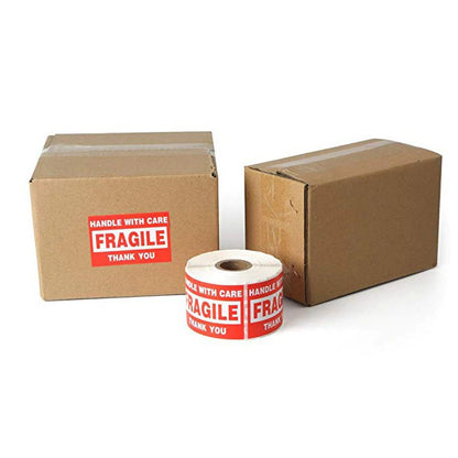 Fragile Stickers 500pcs/Roll 2 x 3 inches Handle with Care Packing Labels