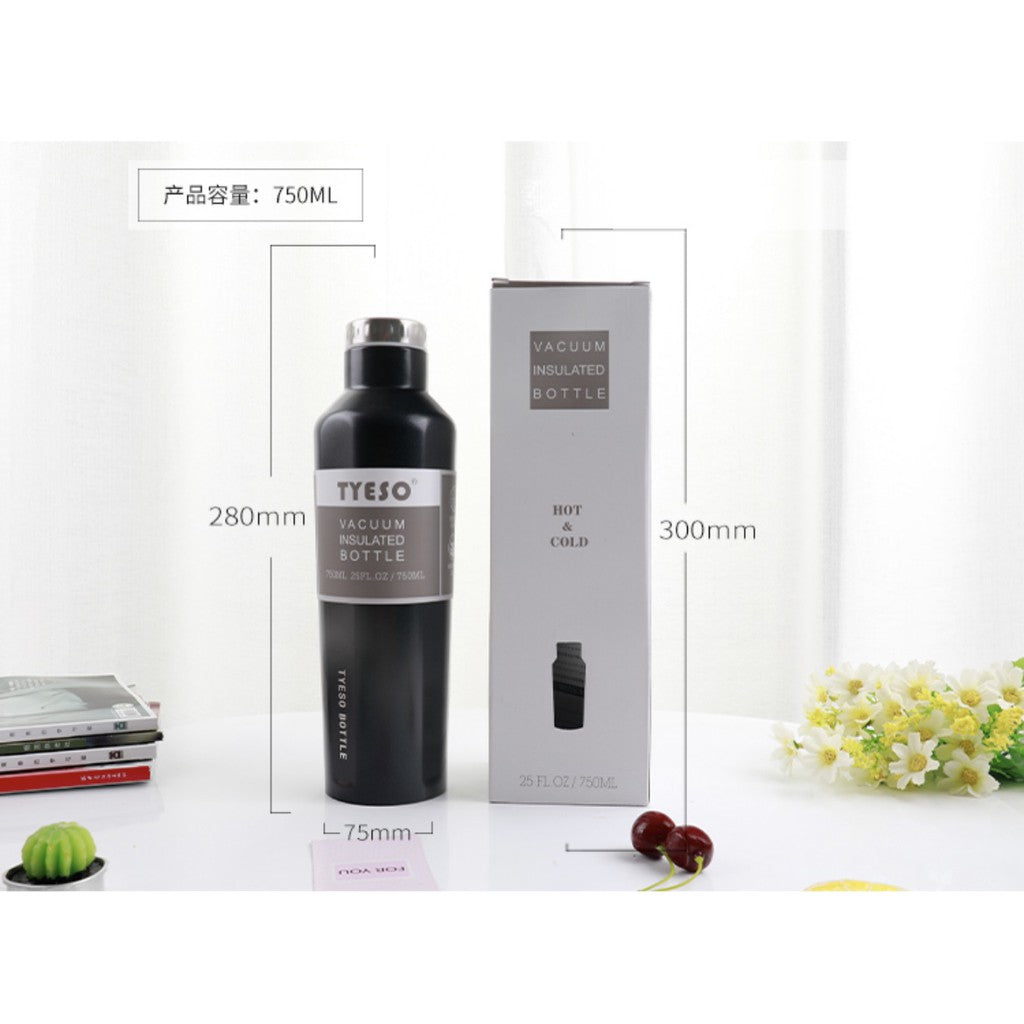 Double Wall Hot&Cold Tyeso 500ML/750ML  TS8701 Insulated Vacuum Flask Tumbler Portable Bottle