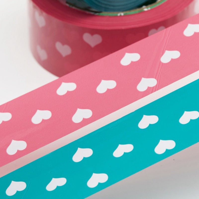 Heart Shape Packaging Tape Design 100 Meters Strong Adhesive Sealing Tape