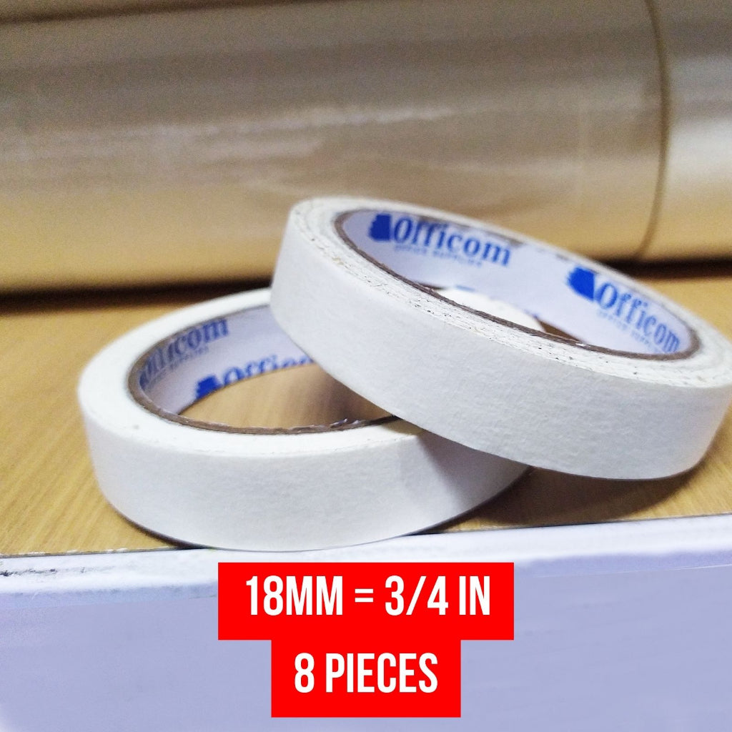 Masking Tape (1 Tube) Paper Tape 2 inch | 1 inch | 3/4 inch | 1/2 inch Adhesive Tape Painter's Tape