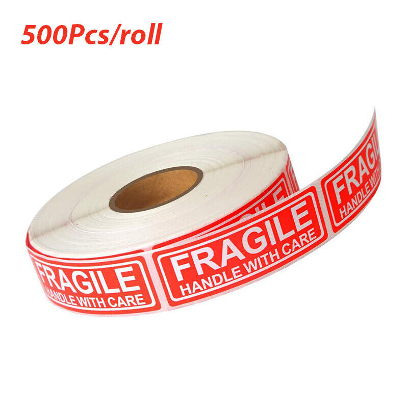 Fragile Stickers 500pcs/Roll 2 x 3 inches Handle with Care Packing Labels