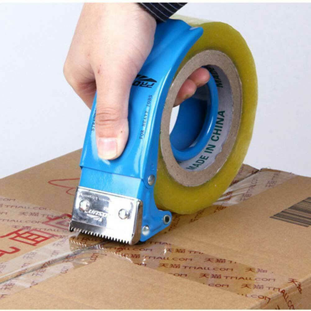 Tape Dispenser Metal/Plastic Tape Cutter Packaging Tape Dispenser Heavy Duty Sealing Tape Holder