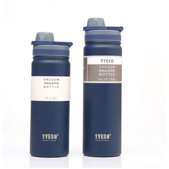 Original Tyeso Vacuum Insulated Tumbler Stainless Steel Sports Bottle with Handle 530ML | 750ML