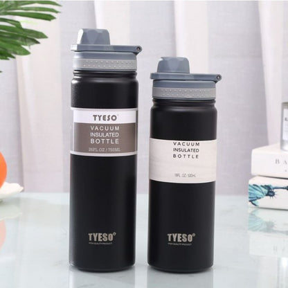 Original Tyeso Vacuum Insulated Tumbler Stainless Steel Sports Bottle with Handle 530ML | 750ML