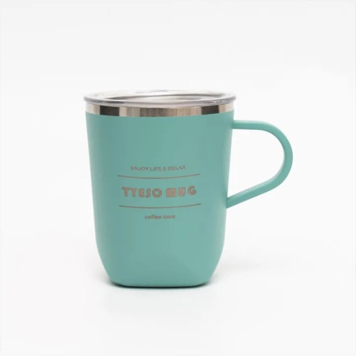 Tyeso Insulated Tumbler Coffee Mugs Vacuum With Handle Double Wall Hot and Cold Cups 260ML/300ML