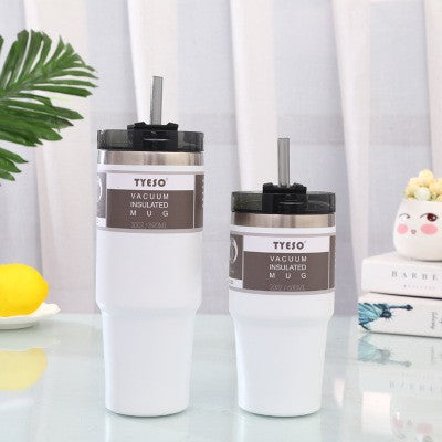 Original Tyeso Vacuum Insulated Tumbler with straw Coffee Mug Hot&Cold Water Bottle 600ml | 890ml