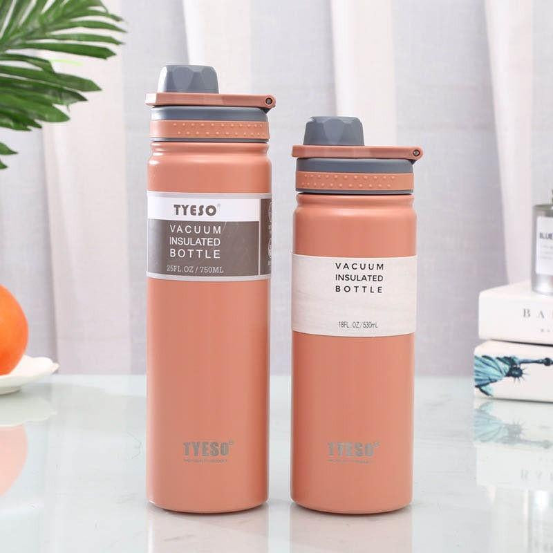 Original Tyeso Vacuum Insulated Tumbler Stainless Steel Sports Bottle with Handle 530ML | 750ML