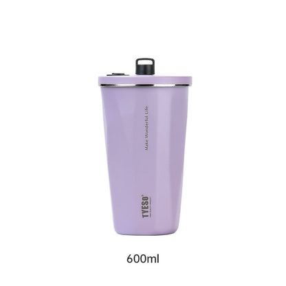 New! Tyeso Coffee Mug Insulated Vacuum Tumbler with Straw Stainless Steel Water Bottle 600ML