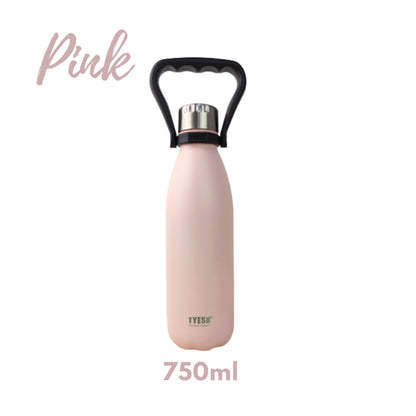 Original Tyeso Vacuum Insulated Tumbler 750ml Hot And Cold Thermoflask Stainless Steel Water Bottle