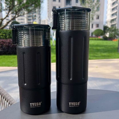 Original Tyeso Vacuum Insulated Tumbler Handheld Sports Thermos Cup 480ml/600ml